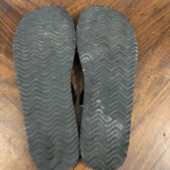 Black Mossimo sequin sandals worn once - Picture 3 of 4